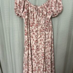 Floral Off-Shoulder Maxi Dress